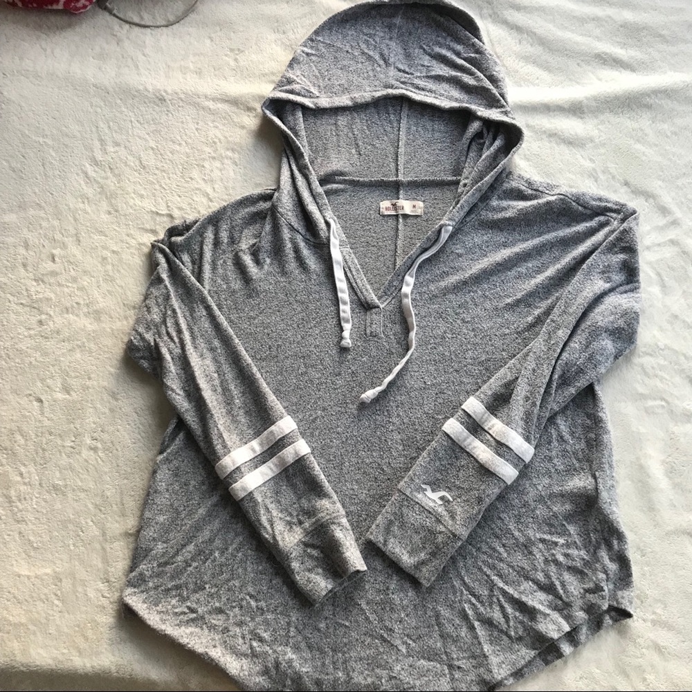 Grey hollister hoodie